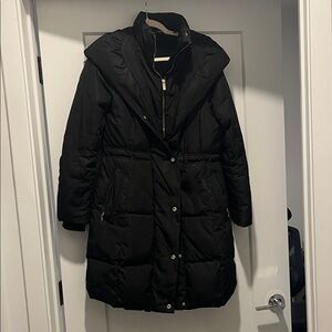 Karl Lagerfeld Black Puffer Coat